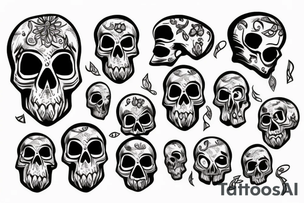 skull tattoo idea