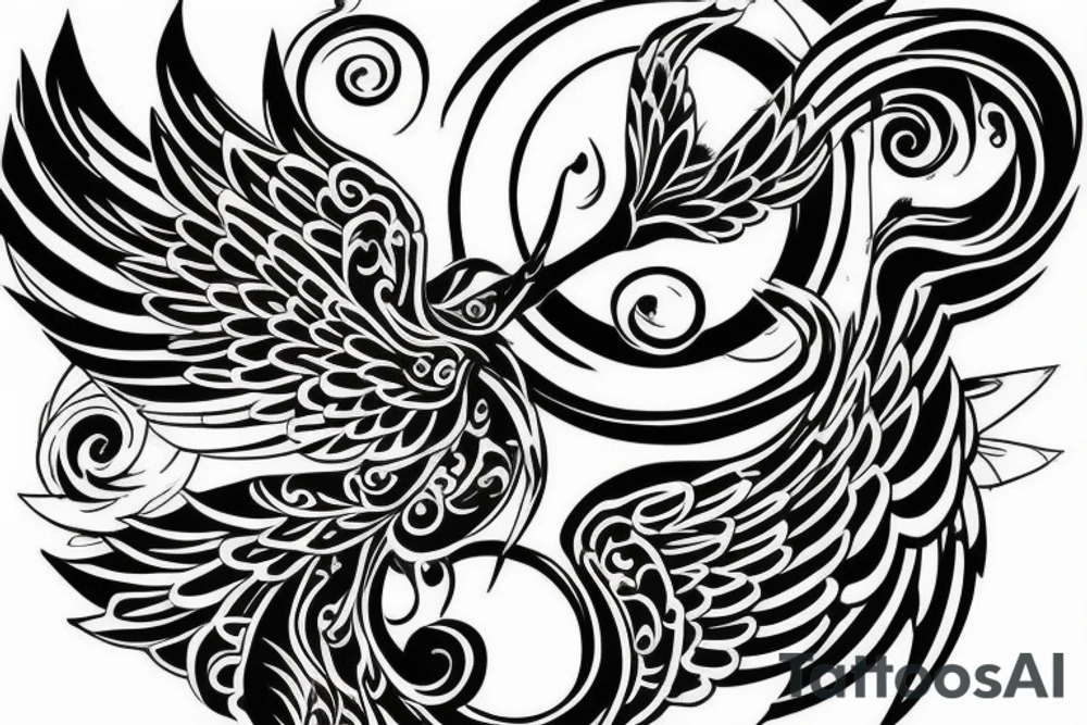 Hourglass with wings tattoo idea