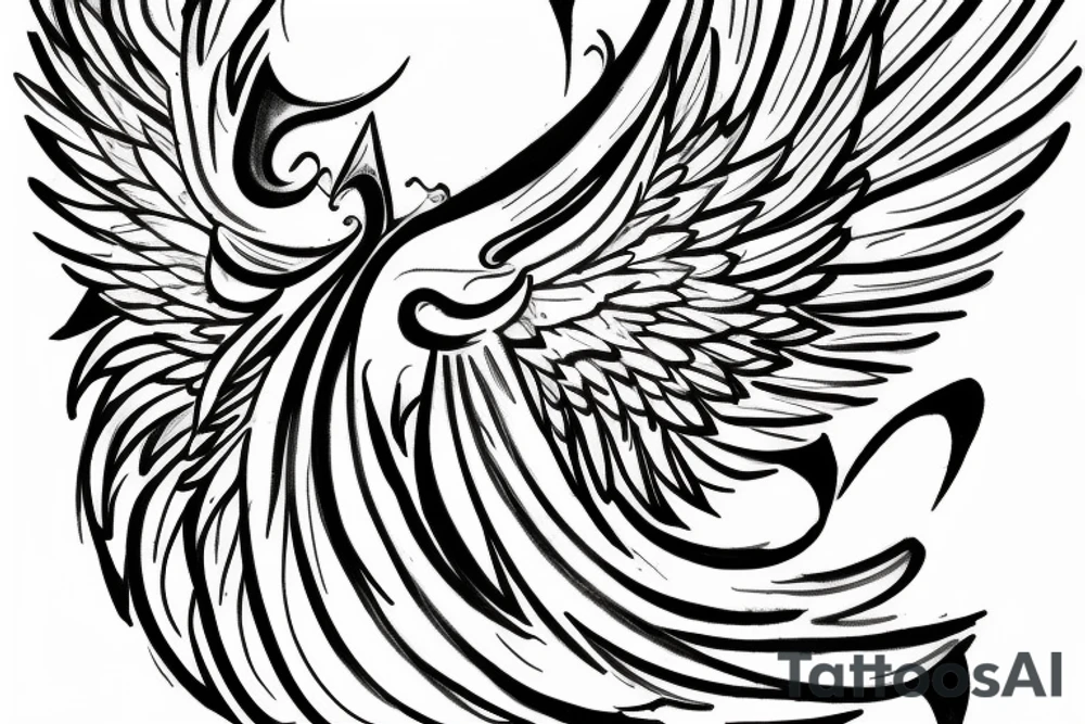 Hourglass with wings tattoo idea