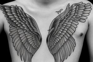 Hourglass with wings tattoo idea