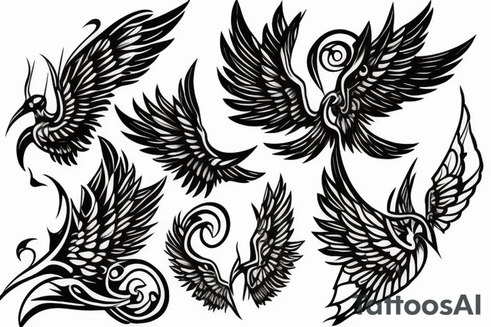 Hourglass with wings tattoo idea