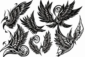Hourglass with wings tattoo idea