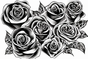 Rose in chains tattoo idea