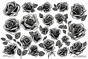 Rose in chains tattoo idea