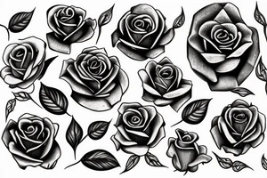 Rose in chains tattoo idea