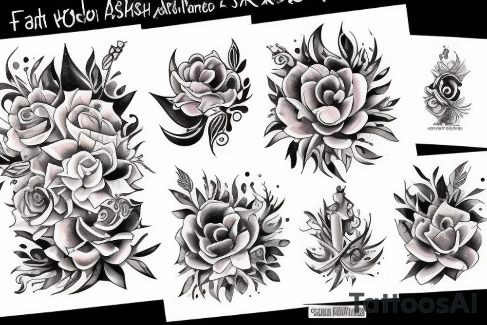 Watercolor splash tattoo idea