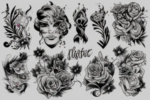 Watercolor splash tattoo idea