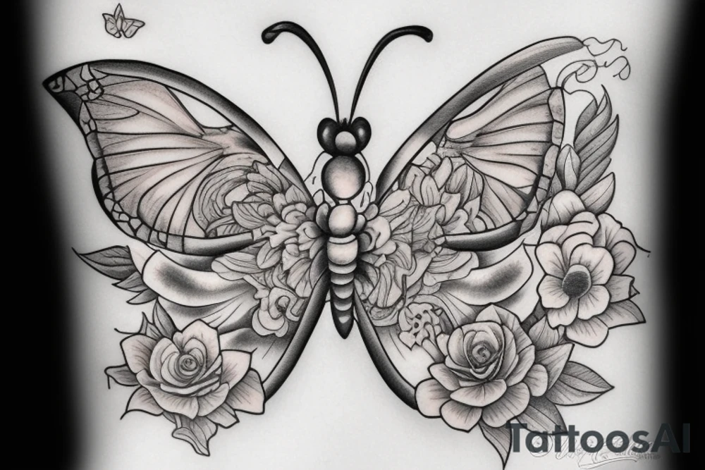 A butterfly tattoo idea
