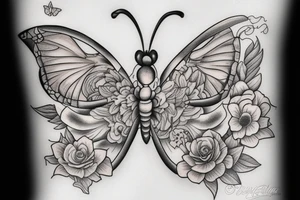 A butterfly tattoo idea