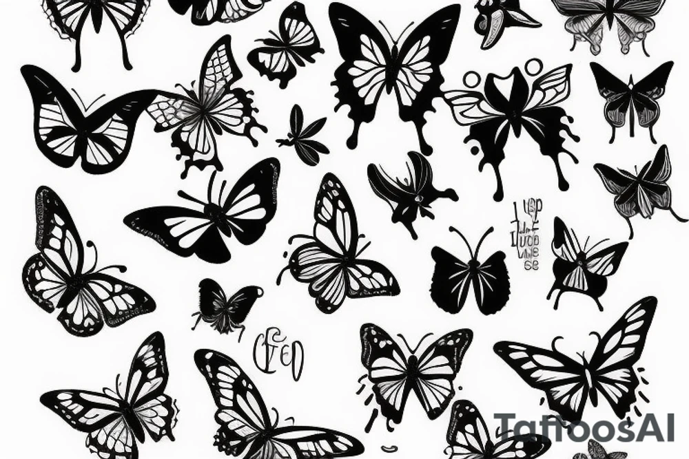 A butterfly tattoo idea