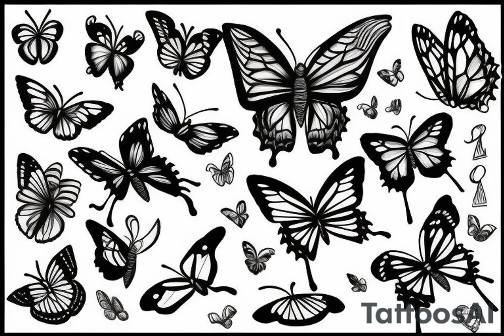 A butterfly tattoo idea