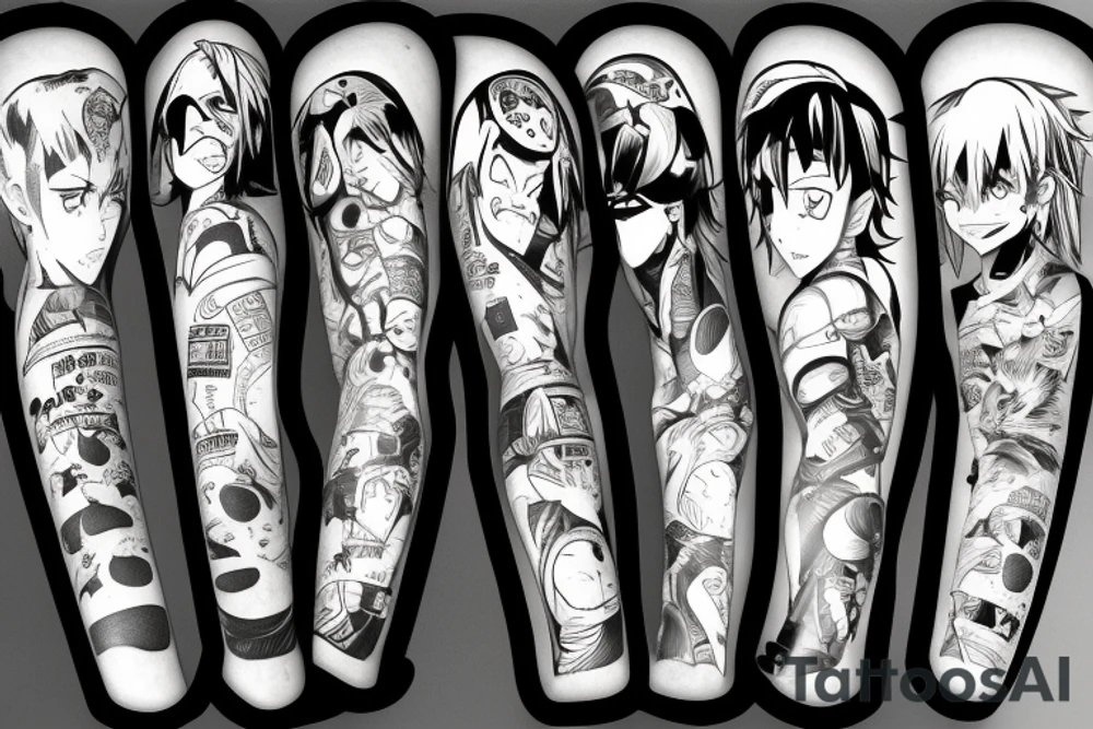 anime 
Chainsaw Man tattoo idea