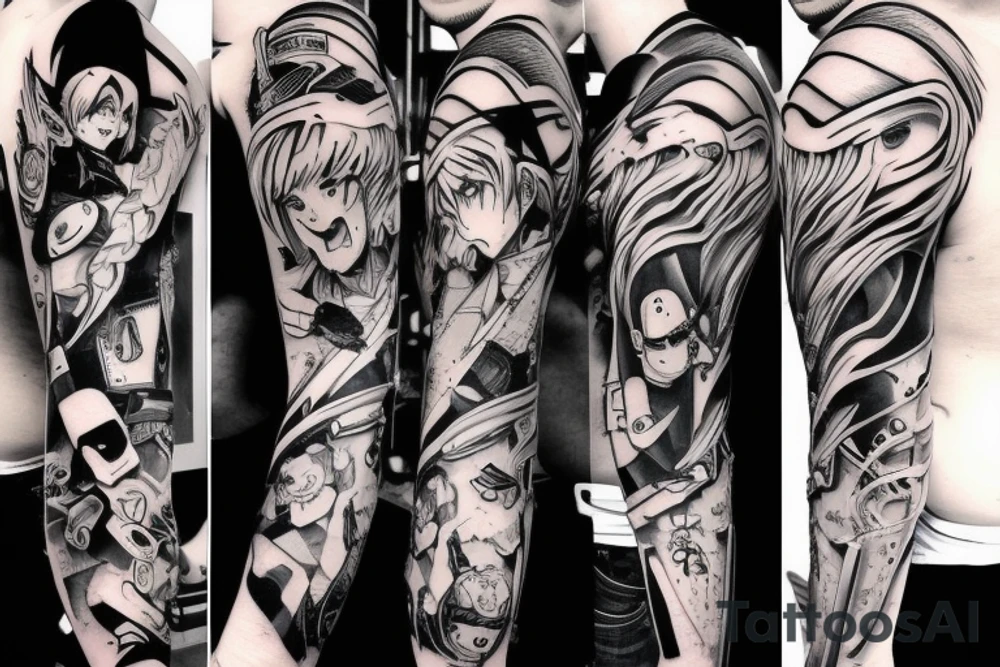 anime 
Chainsaw Man tattoo idea