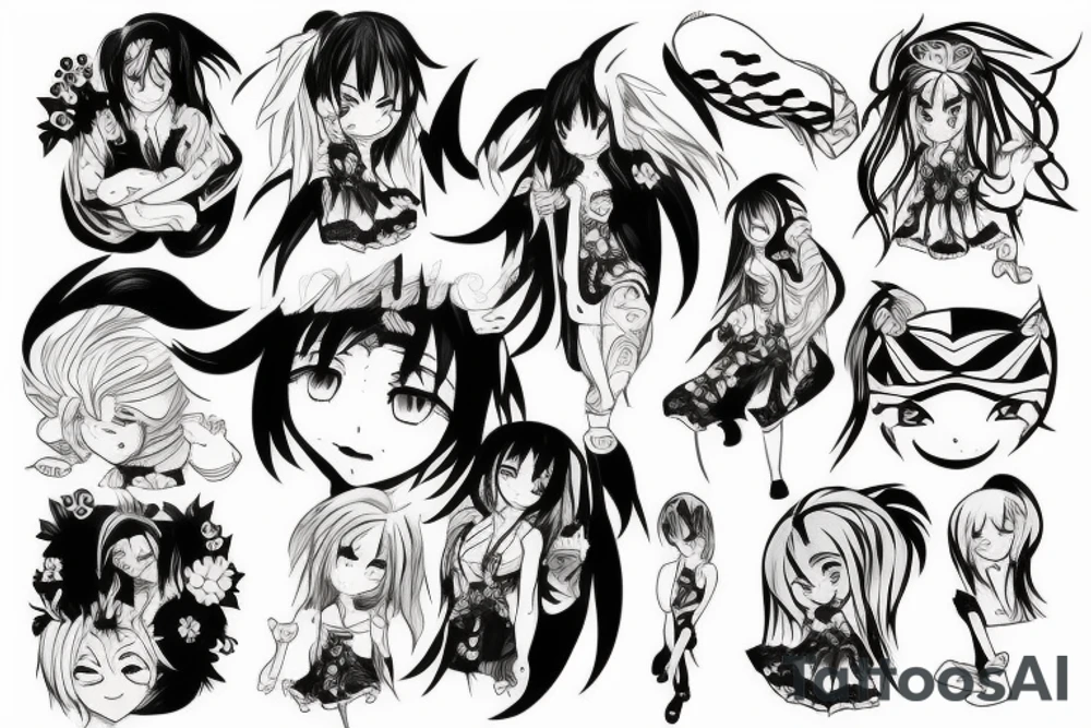 anime 
radiant tattoo idea
