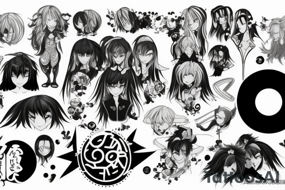 anime 
radiant tattoo idea