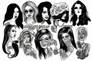 Famous female criminals / drug kingpins / criminal masterminds tattoo idea