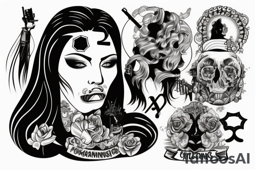 Famous female criminals / drug kingpins / criminal masterminds tattoo idea