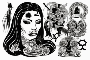 Famous female criminals / drug kingpins / criminal masterminds tattoo idea