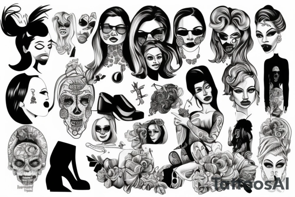 Famous female criminals / drug kingpins / criminal masterminds tattoo idea