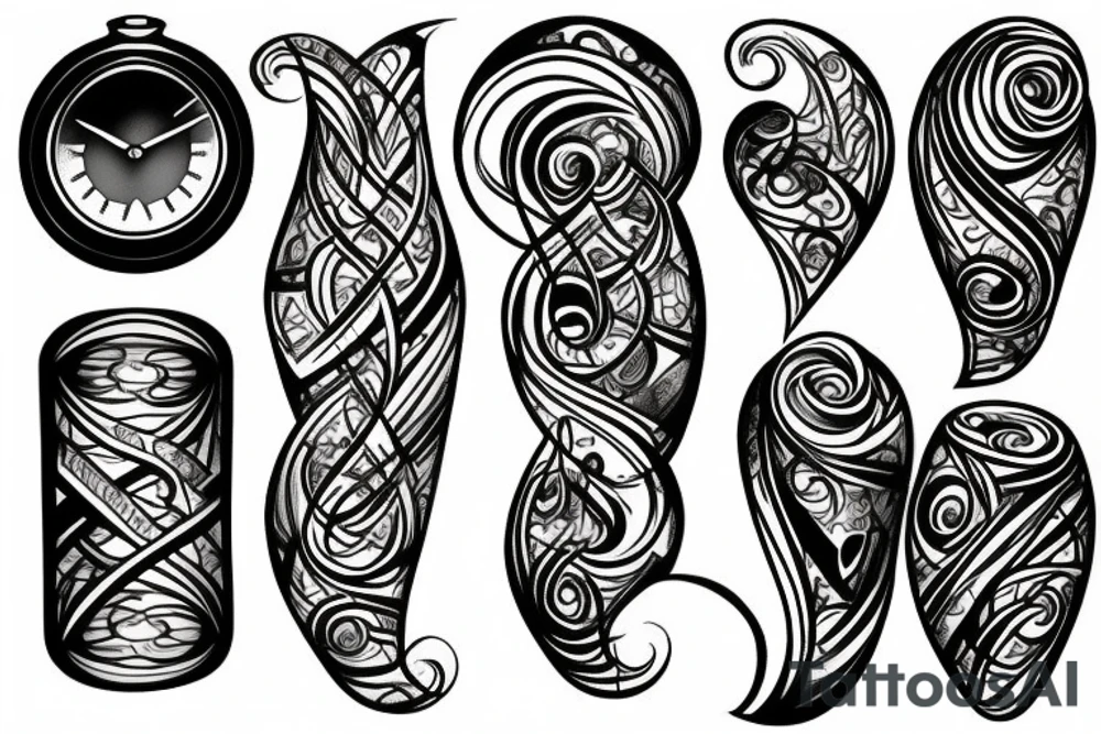 hourglass tattoo idea