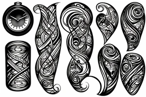 hourglass tattoo idea