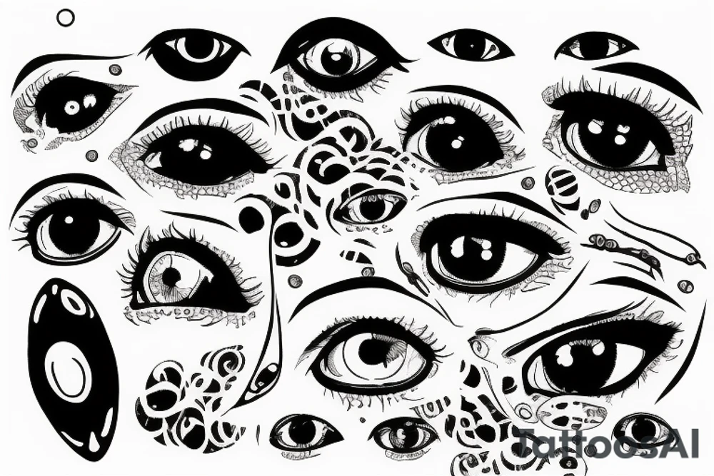 a eye of a lizard tattoo idea