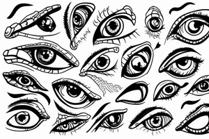 a eye of a lizard tattoo idea