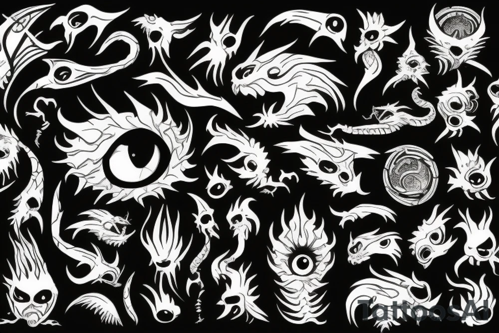 a eye of a dragon tattoo idea