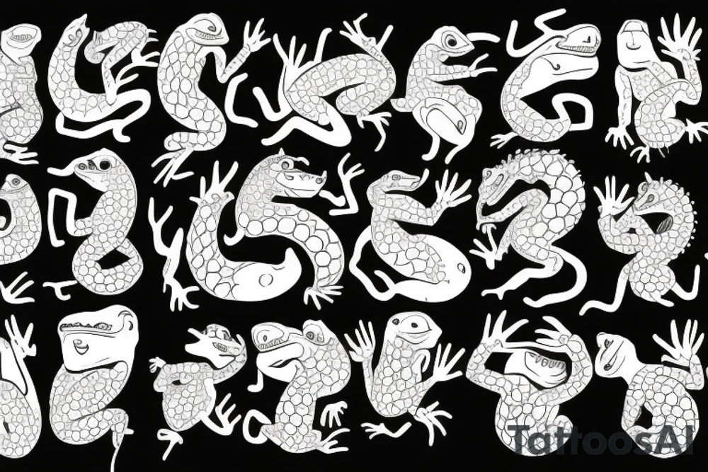 one lizard tattoo idea