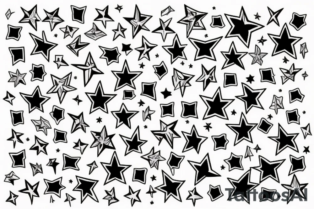 stars tattoo idea