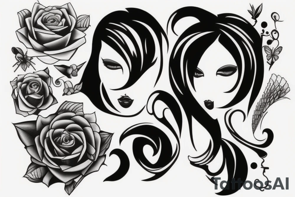 woman tattoo tattoo idea