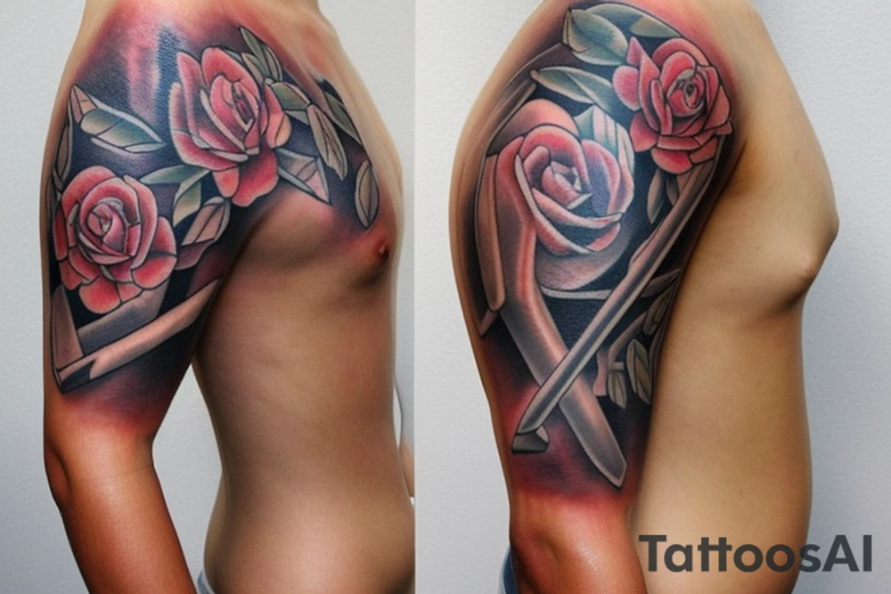 - [ ] Sleeve tattoo that connects with the upper right quadrant of my back  Up my trapezius muscle to just below collar height and a little bit onto my chest. 
- I want spellwork sketched out over my whole arm, shoulder and a spilling over onto my upper back, collar bone and chest
- this tattoo is intended to be my omage/ tribute to my love of Dungeons & Dragons and all things high fantasy.
- The inspiration/ idea was what if a wizard/ sorcerer tattooed their various spells directly onto their skin instead of a spell book… sygils, arcane equation, illustrations of hand motions/ material components, and scripts in forgotten languages. tattoo idea