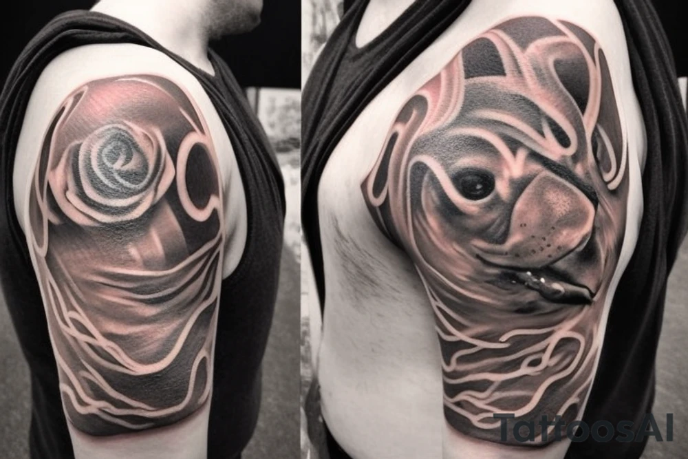 - [ ] Sleeve tattoo that connects with the upper right quadrant of my back  Up my trapezius muscle to just below collar height and a little bit onto my chest. 
- I want spellwork sketched out over my whole arm, shoulder and a spilling over onto my upper back, collar bone and chest
- this tattoo is intended to be my omage/ tribute to my love of Dungeons & Dragons and all things high fantasy.
- The inspiration/ idea was what if a wizard/ sorcerer tattooed their various spells directly onto their skin instead of a spell book… sygils, arcane equation, illustrations of hand motions/ material components, and scripts in forgotten languages. tattoo idea