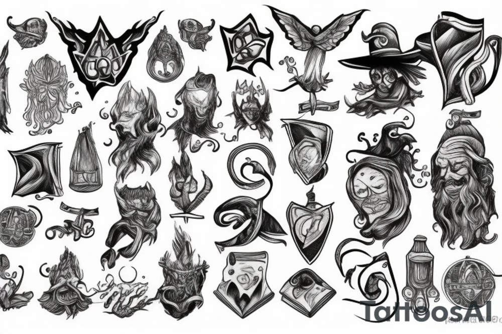 Wizard tattoo tattoo idea