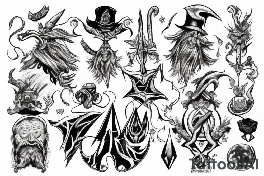 Wizard tattoo tattoo idea