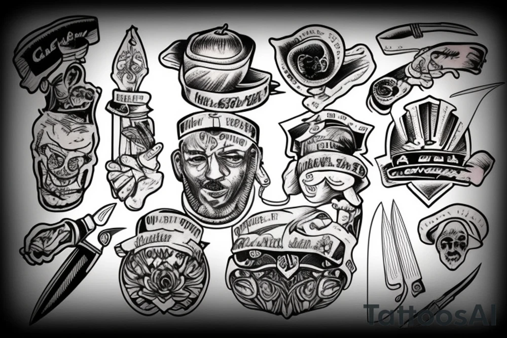 Chef Knife tattoo idea