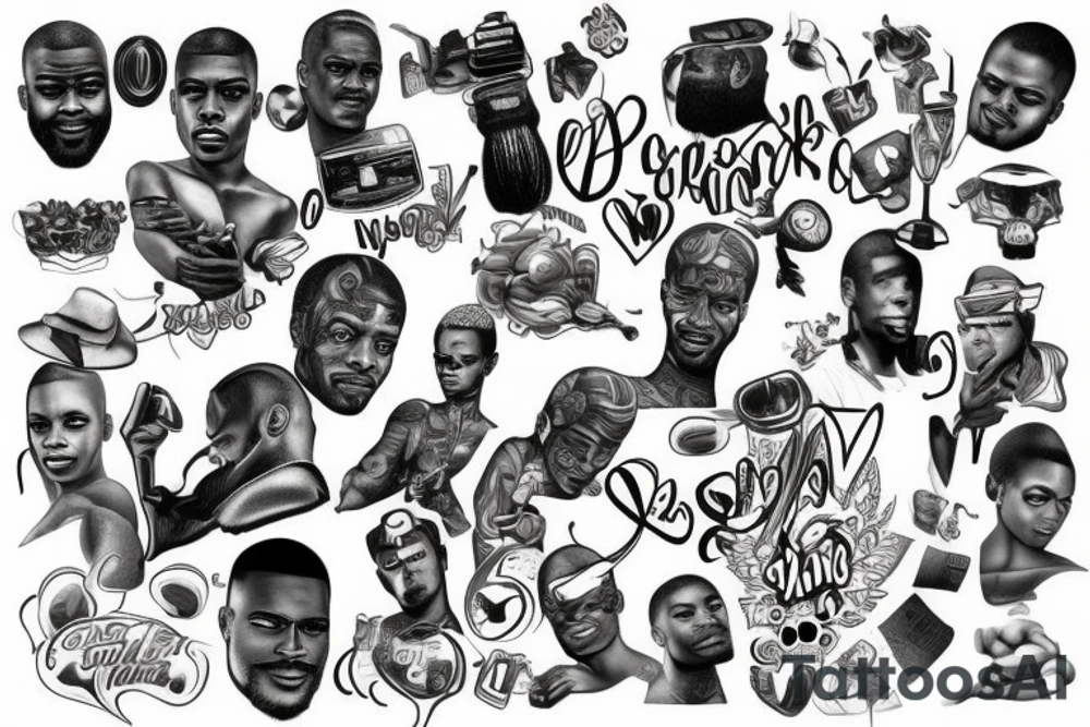 Stereotypical Black Guy tattoo idea