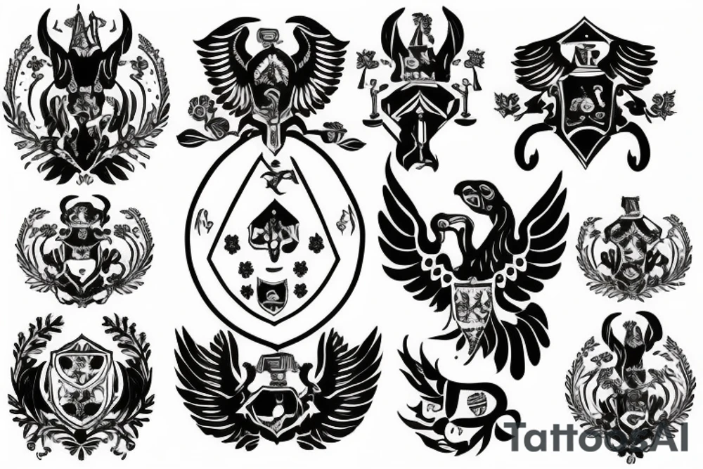 Ukrainian Coat of Arms tattoo idea
