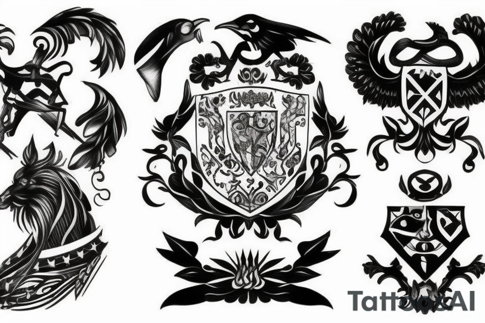 Ukrainian Coat of Arms tattoo idea