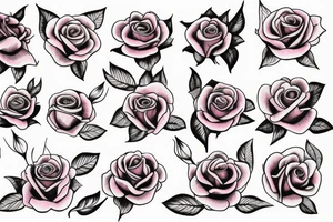 Pink Rose tattoo idea