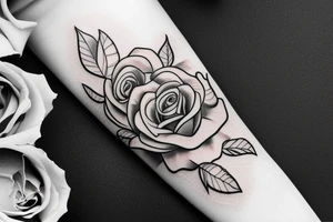 Beautiful Rose tattoo idea