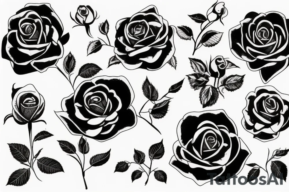 Beautiful Rose tattoo idea