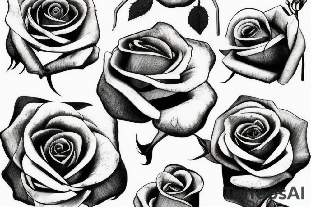 Beautiful Rose tattoo idea