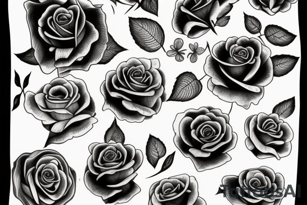Beautiful Rose tattoo idea