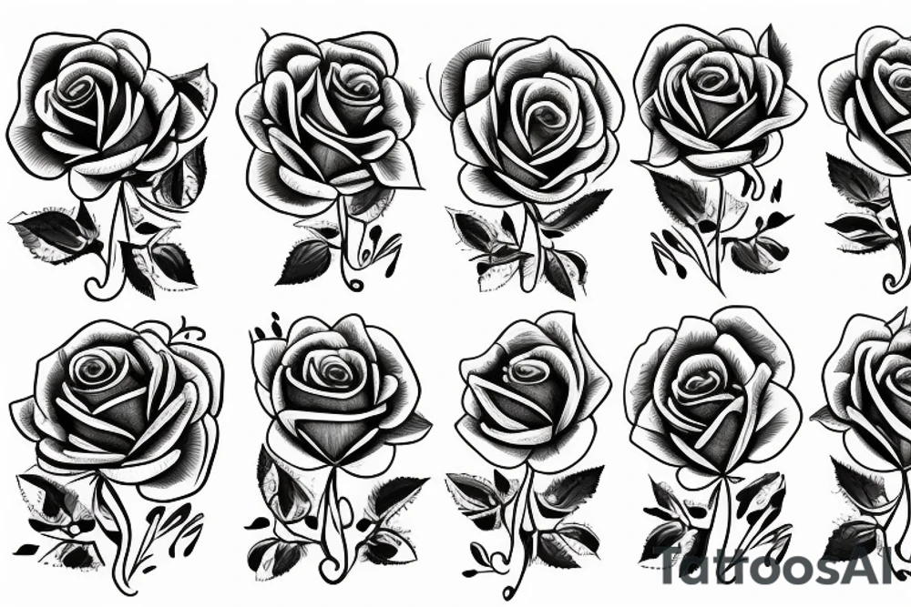 Beautiful Rose tattoo idea