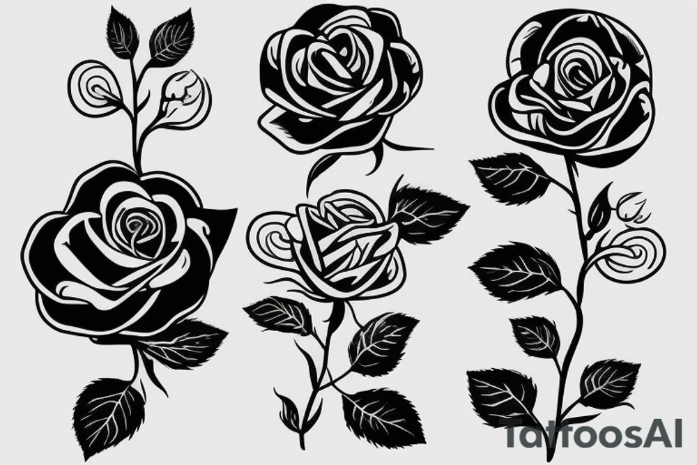 Beautiful Rose tattoo idea
