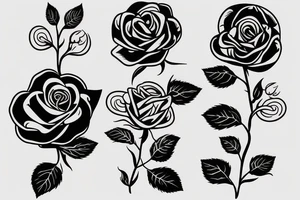 Beautiful Rose tattoo idea