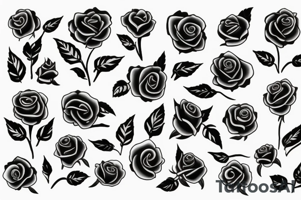 Beautiful Rose tattoo idea