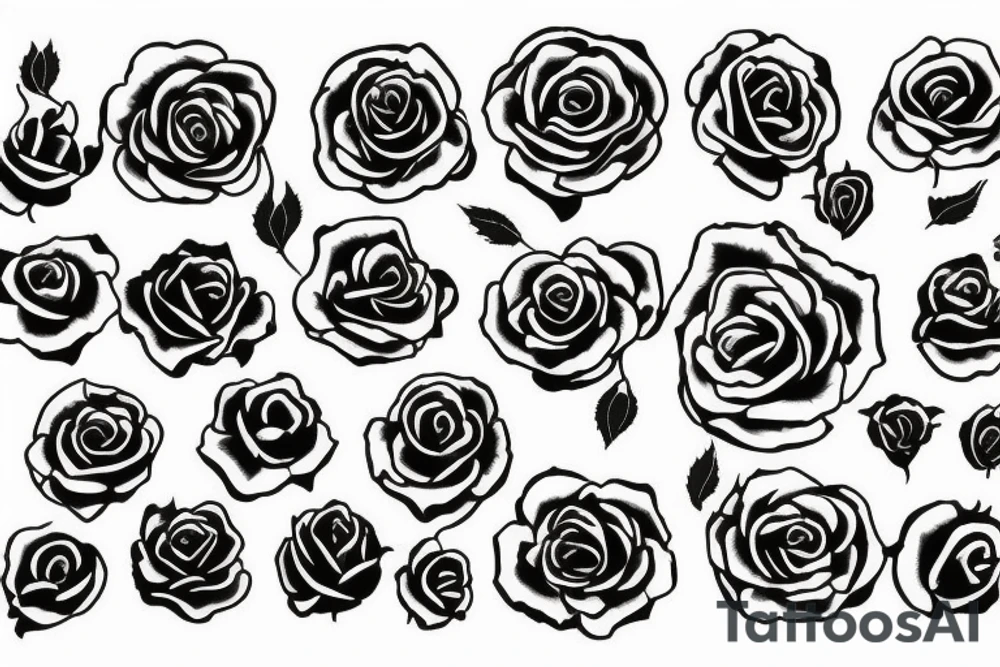 Beautiful Rose tattoo idea