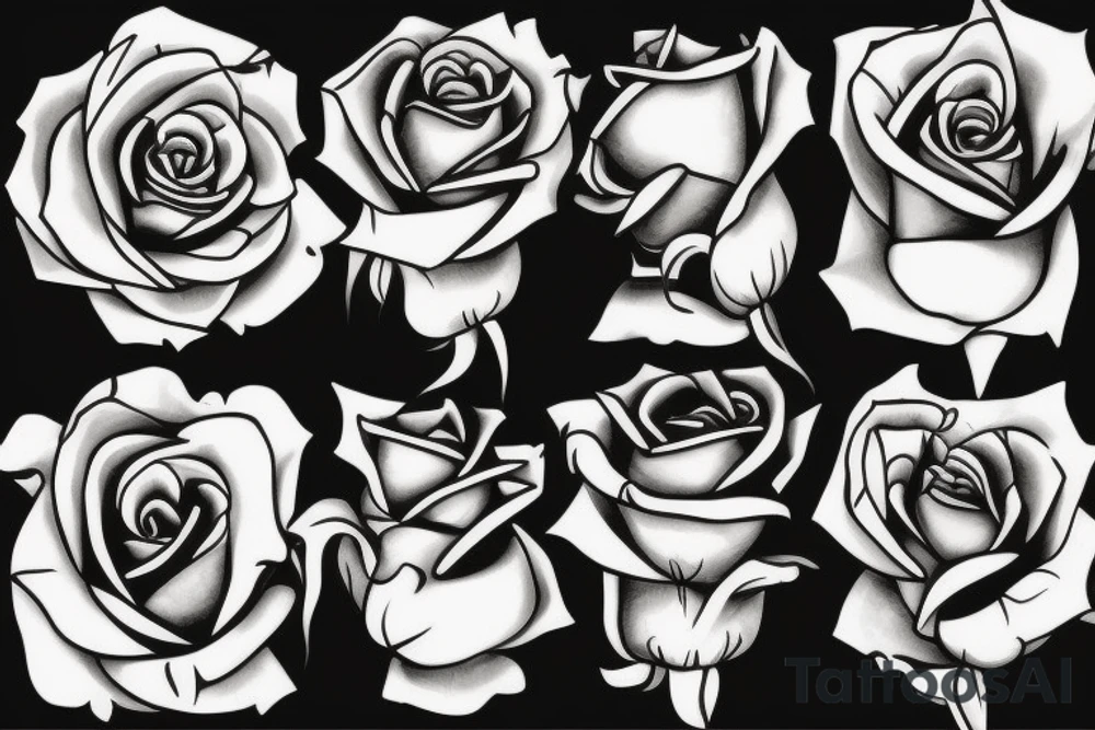 Beautiful Rose tattoo idea